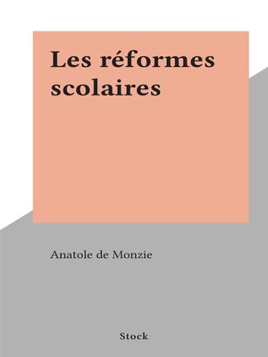 cover image of Les réformes scolaires